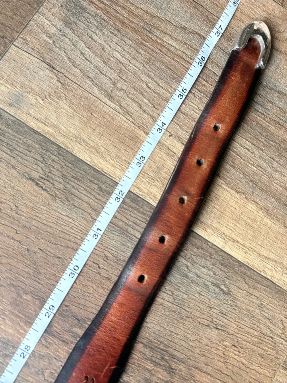 Brighton Leather Vintage Belt Women’s Small/Medium Native American Buffalo Bead